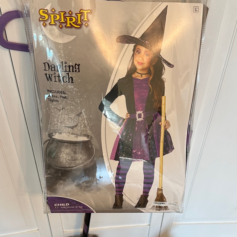 Spirit Witch Costume for Kids - Purple and Black